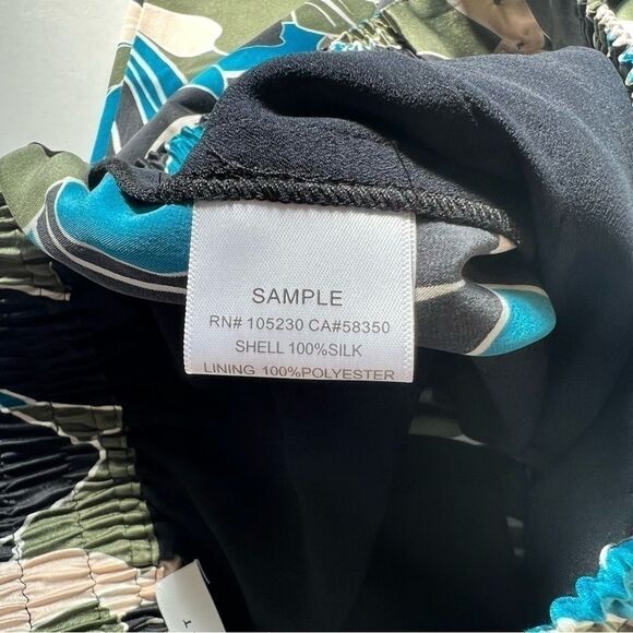 Equipment Suzette Floral Print Drawstring Silk Pants In ECLIPSEMULTI Size 4 NWOT - Picture 9 of 10